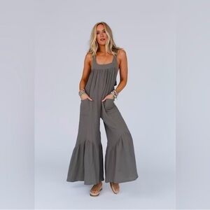 Sienna Wide Leg Ruffle Jumpsuit